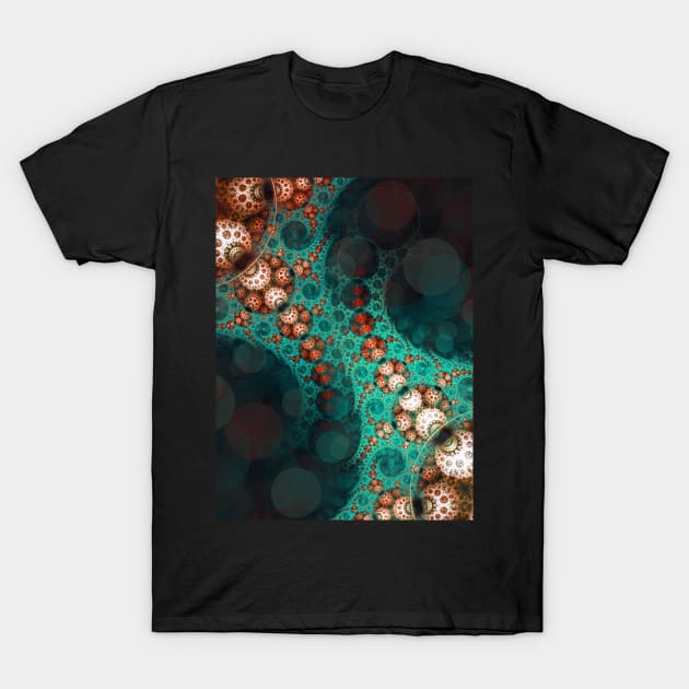 Turquoise Machine T-Shirt by ElviraDraat